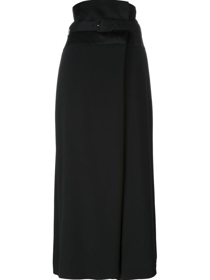 Antonio Marras Wide Leg Cropped Trousers, Women's, Size: 46, Black, Acetate/viscose/cotton