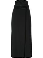 Antonio Marras Wide Leg Cropped Trousers, Women's, Size: 46, Black, Acetate/viscose/cotton