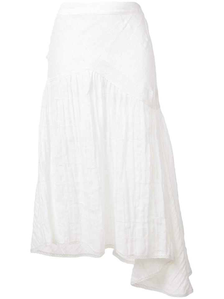 Kristina Ti Flared Midi Skirt - White