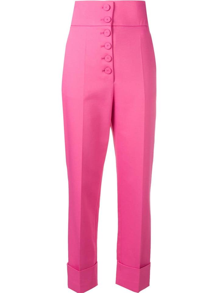 Sara Battaglia High-rise Trousers - Pink
