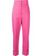 Sara Battaglia High-rise Trousers - Pink