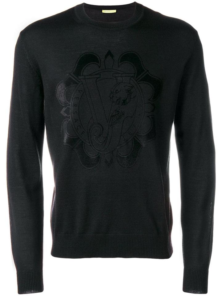 Versace Jeans Classic Round Neck Jumper - Black