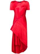 Sies Marjan Twisted Asymmetric Dress - Red