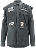 Maison Mihara Yasuhiro Embroidered Patch Shirt - Grey