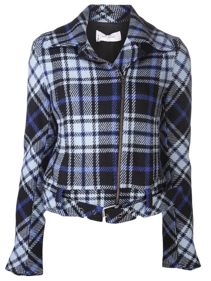 Derek Lam Plaid Moto Jacket