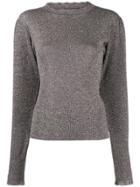 Isabel Marant Metallic Effect Jumper - Blue