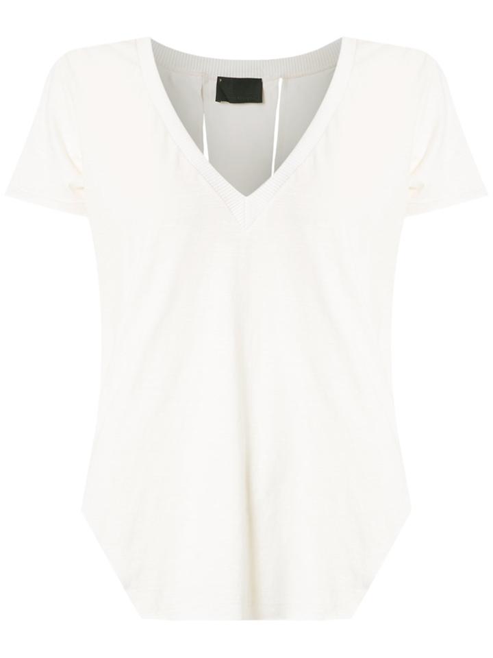 Andrea Bogosian Cut Out Details Top - White