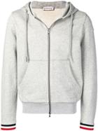 Moncler Striped Cuff Hoodie - Grey