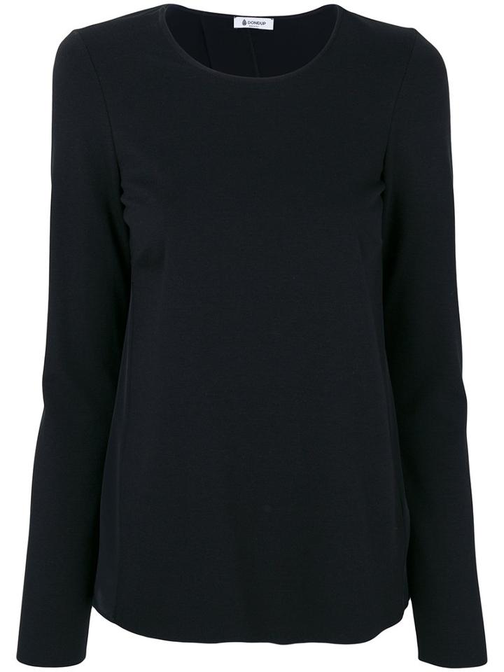 Dondup - Open Back Blouse - Women - Polyamide/spandex/elastane/viscose - M, Black, Polyamide/spandex/elastane/viscose