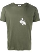 Valentino 'mariposa' Print T-shirt, Men's, Size: Medium, Green, Cotton