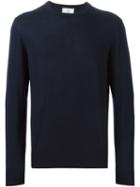 Ami Alexandre Mattiussi Crew Neck Jumper, Men's, Size: Large, Blue, Merino