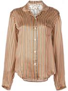 Mira Mikati Stripe Print Shirt - Orange