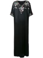 Josie Natori Couture Suzani Kaftan Dress - Black