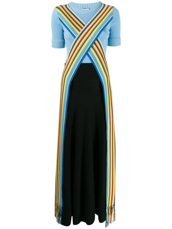 Loewe Striped Detail Dress - Blue