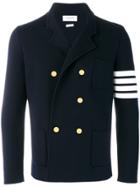 Thom Browne 4-bar Stripe Double-breasted Merino Wool Sport Coat - Blue