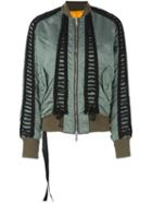 Unravel Lace Up Bomber Jacket