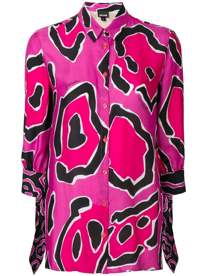 Just Cavalli Geometric Print Blouse - Pink
