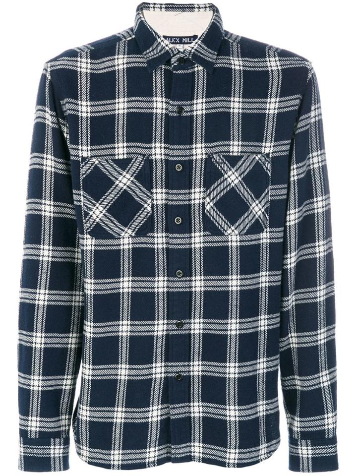 Alex Mill Checked Shirt - Blue