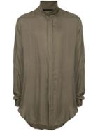 Julius Band Collar Shirt - Neutrals