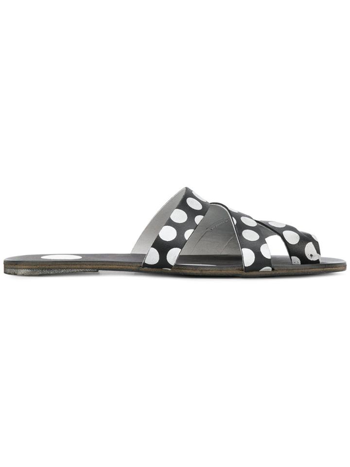Marsèll Polka Dot Strap Sandals - Black