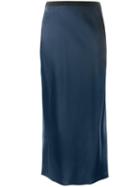 Helmut Lang Slip Skirt, Size: Xs, Blue, Viscose