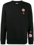 Lanvin Loopback Embroidered Patch Sweatshirt - Black