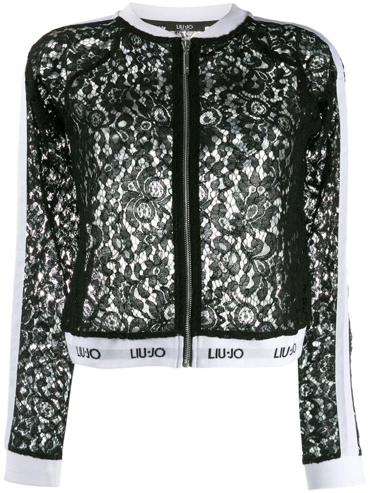 Liu Jo Lace Bomber Jacket - Black