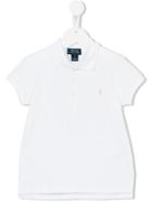 Polo Ralph Lauren Logo Embroidered Polo Shirt, Girl's, Size: 6 Yrs, White