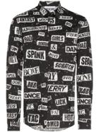 Moschino Safety Print Shirt - Black
