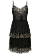 Twin-set Embellished Layered Dress - Black