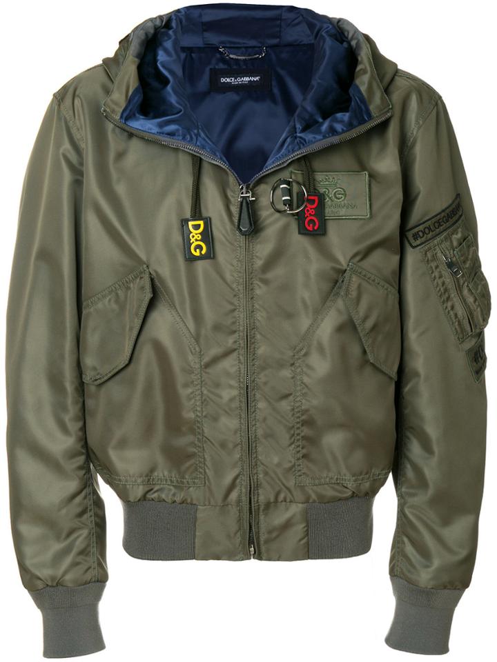 Dolce & Gabbana Hooded Jacket - Green