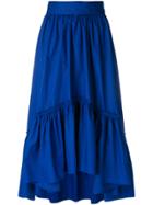 Katya Dobryakova Flounce Midi Skirt - Blue