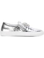 Philipp Plein Embellished Skull Slip-on Sneakers