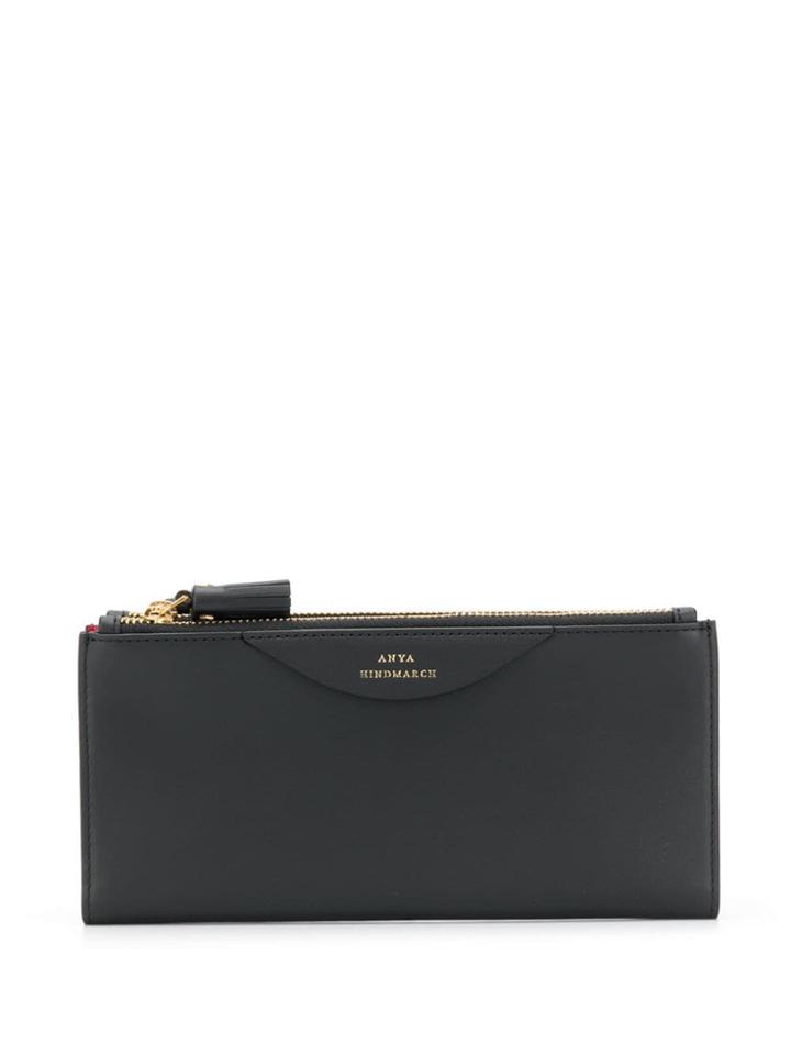Anya Hindmarch Double Zipped Wallet - Black