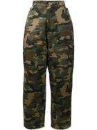 Hood By Air Camouflage Print Trousers - Green