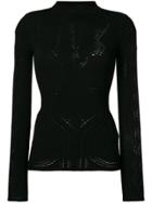 Roberto Cavalli Roll Neck Sweater - Black