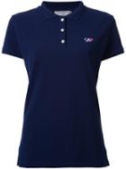 Maison Kitsuné Tricolour Fox Polo Shirt, Women's, Size: Medium, Blue, Cotton