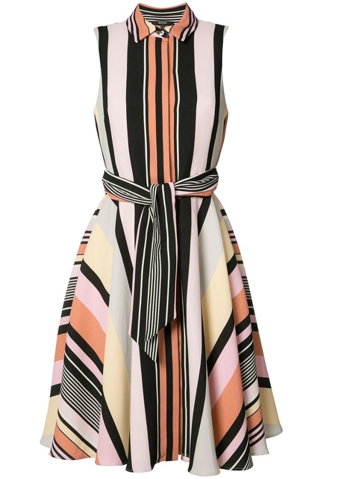 Badgley Mischka Striped Shirt Dress - Multicolour