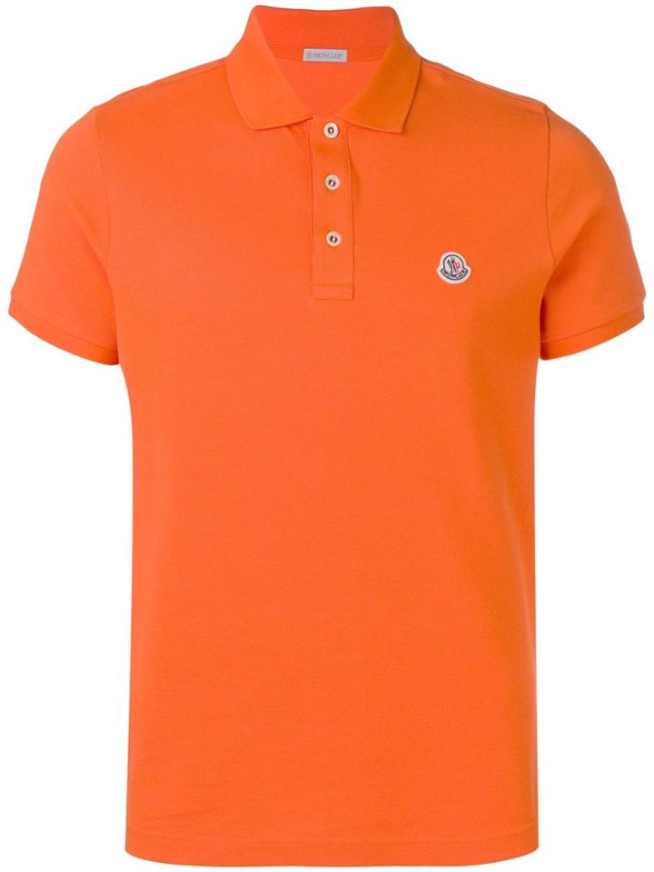 Moncler Logo Polo Top - Orange
