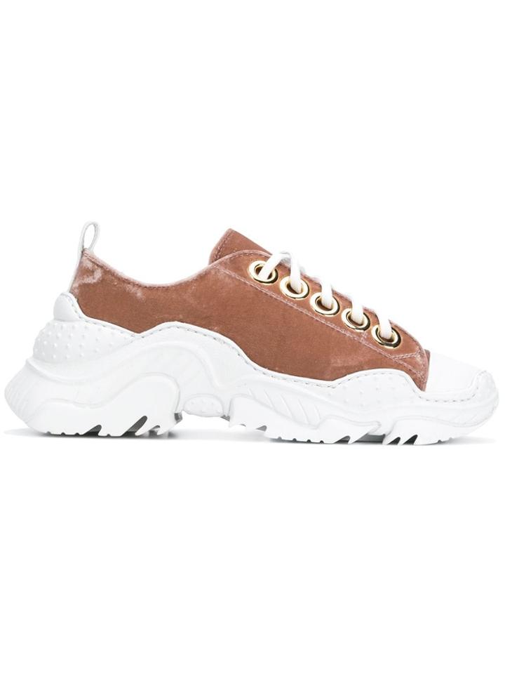 No21 Lace-up Sneakers - Pink & Purple