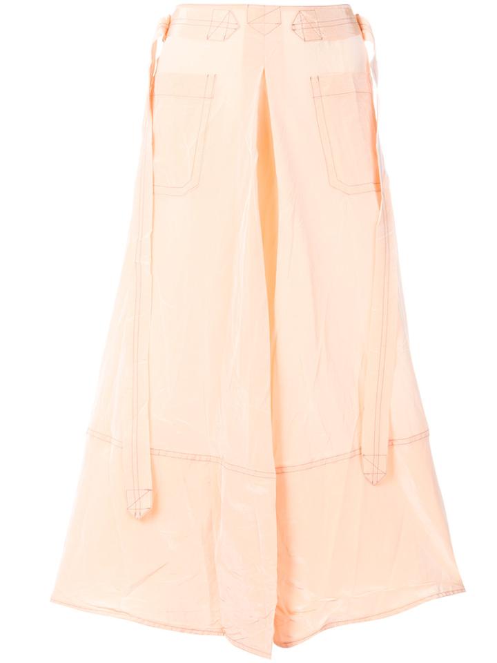 Marni Crumpled A-line Skirt - Nude & Neutrals