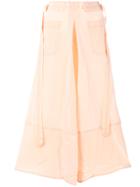 Marni Crumpled A-line Skirt - Nude & Neutrals