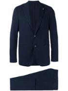 Lardini - Two-piece Suit - Men - Cotton/polyester/spandex/elastane - 54, Blue, Cotton/polyester/spandex/elastane