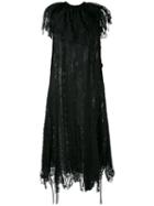 Sara Lanzi - Lace Ribbons Dress - Women - Polyamide/cotton - M, Black, Polyamide/cotton
