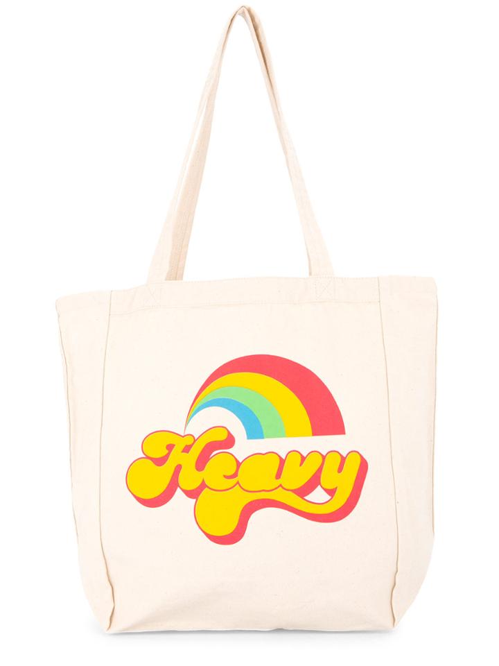 Hysteric Glamour Rainbow Print Shopper Tote - White