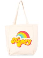 Hysteric Glamour Rainbow Print Shopper Tote - White