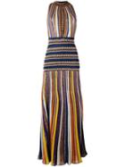 Missoni Striped Knitted Dress, Women's, Size: 40, Black, Cupro/polyester/viscose/silk