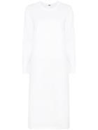 H Beauty & Youth Slit Back Midi Dress - White
