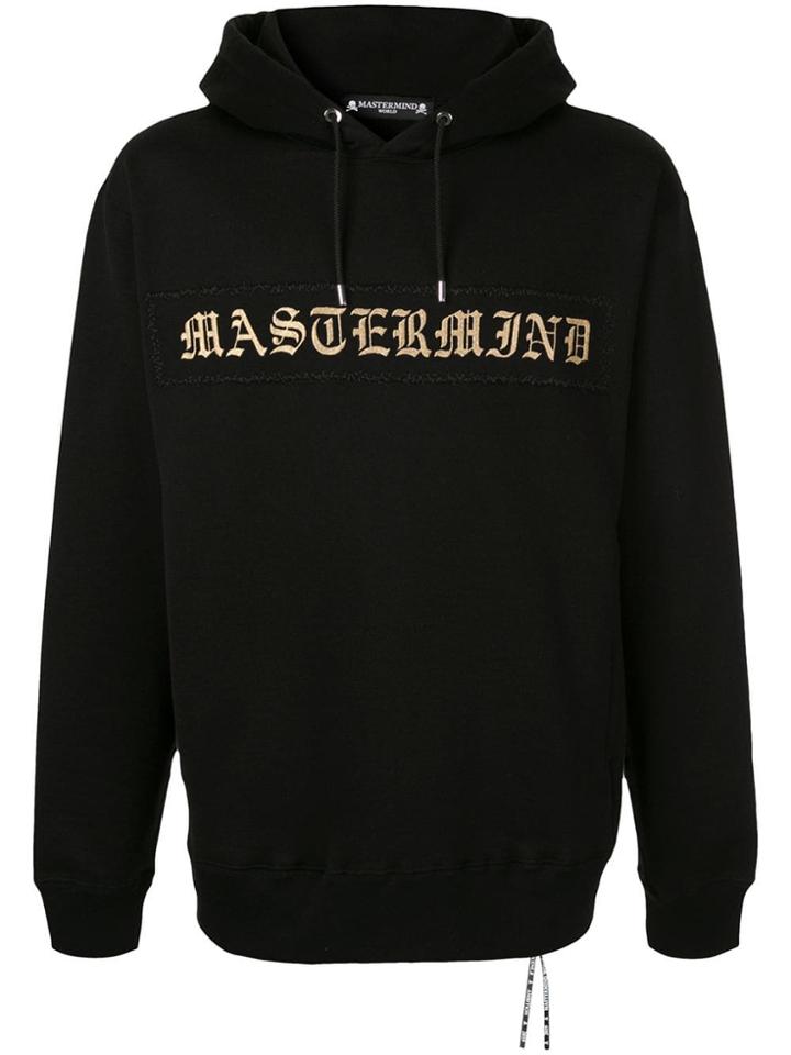 Mastermind World Logo Skull Print Hoodie - Black