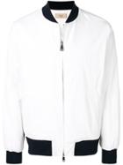 Maison Flaneur Padded Bomber Jacket - White